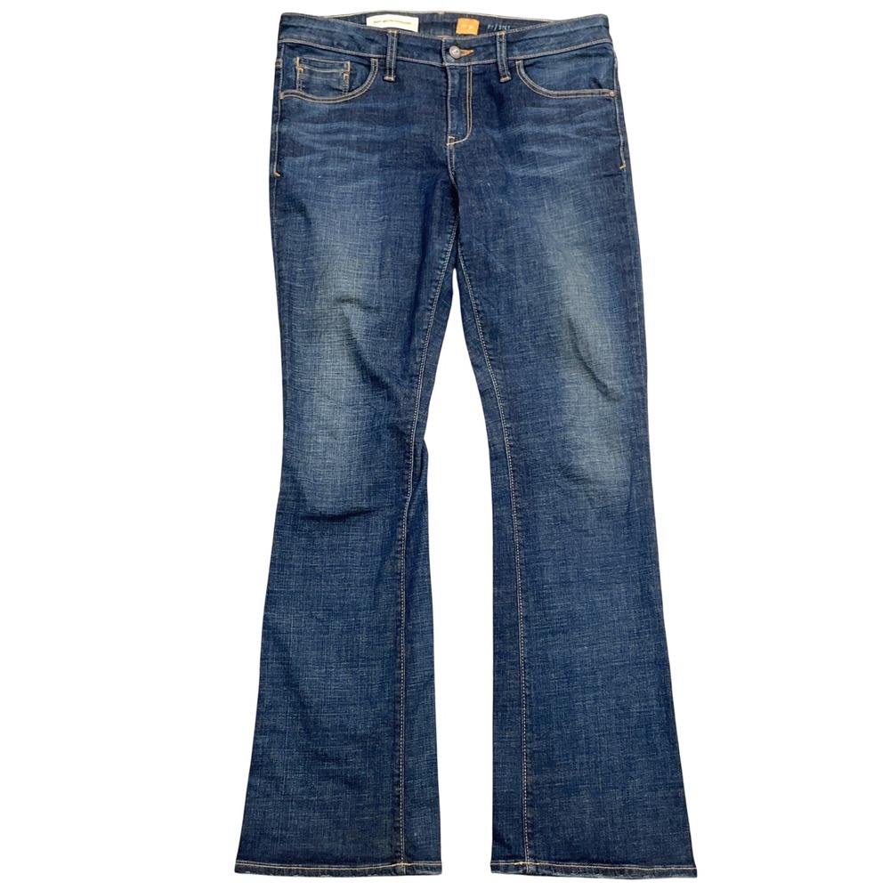 Pilcro and the Letterpress Jean Women 31 34W 32L Blue Bootcut Denim Stretch